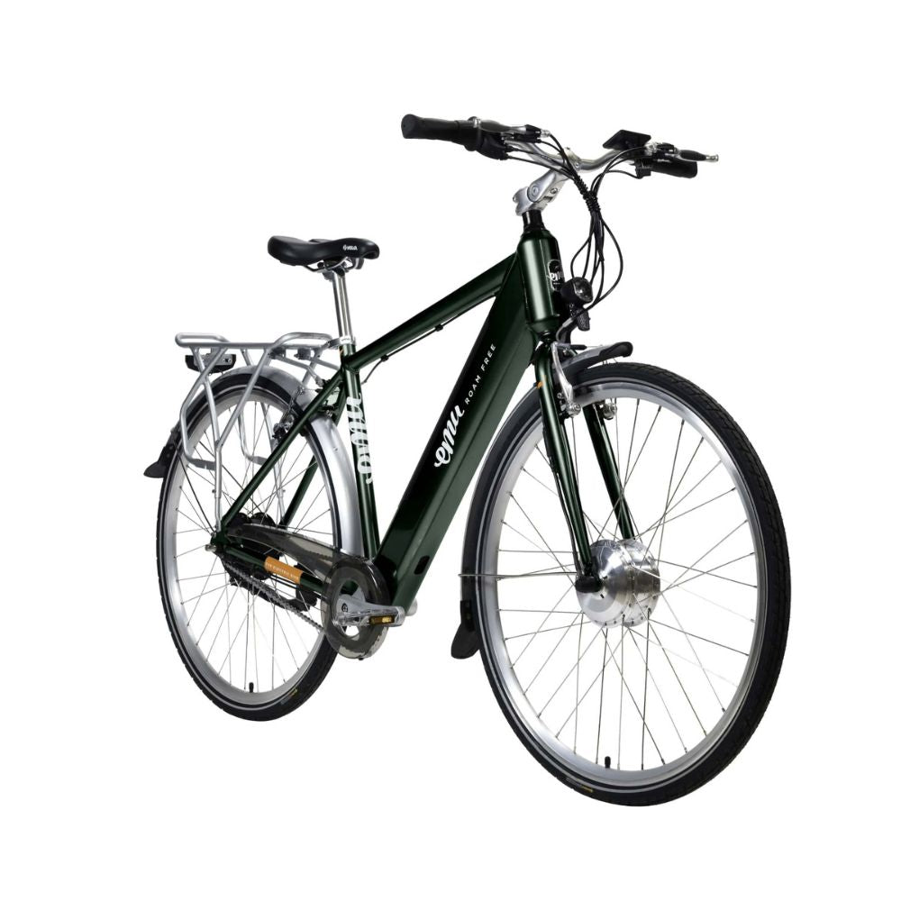 Emu Classic Crossbar Electric Bike - 10.4Ah / 374Wh, Racing Green