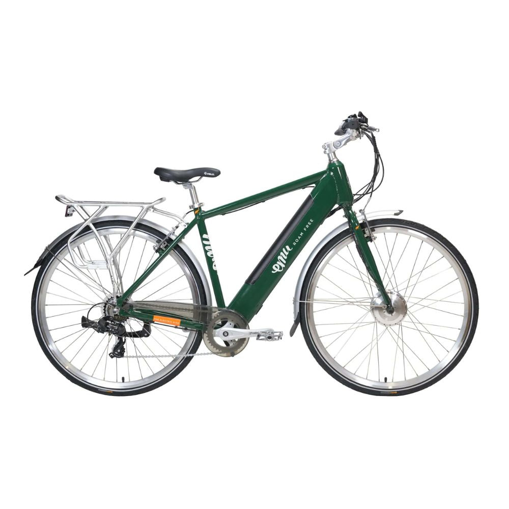 Emu Roam Crossbar Electric Bike - 10.4Ah / 374Wh, Racing Green EMUROAMCBMK2GRN10.4