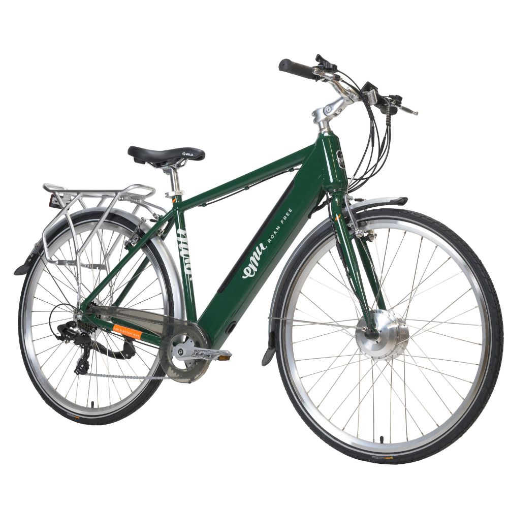 Emu Roam Crossbar Electric Bike - 10.4Ah / 374Wh, Racing Green EMUROAMCBMK2GRN10.4